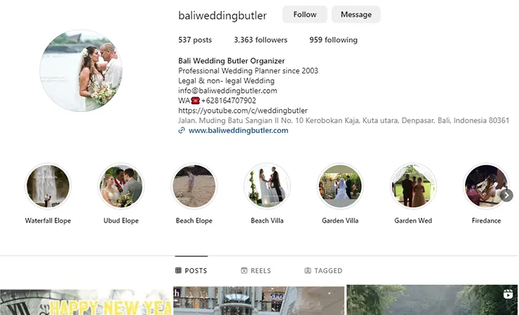 Bali Wedding Butler Organizer