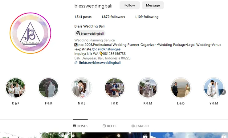 Bless Wedding Bali