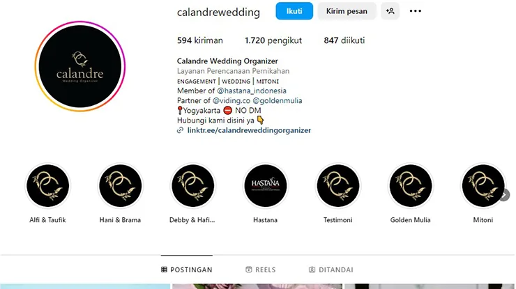Calandre Wedding Organizer