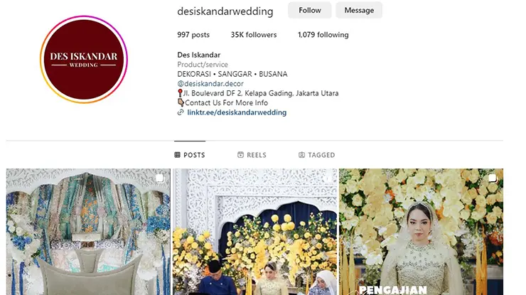 Des Iskandar Wedding Organizer
