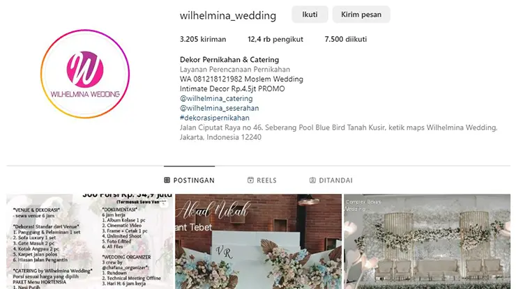 Wilhelmina Wedding